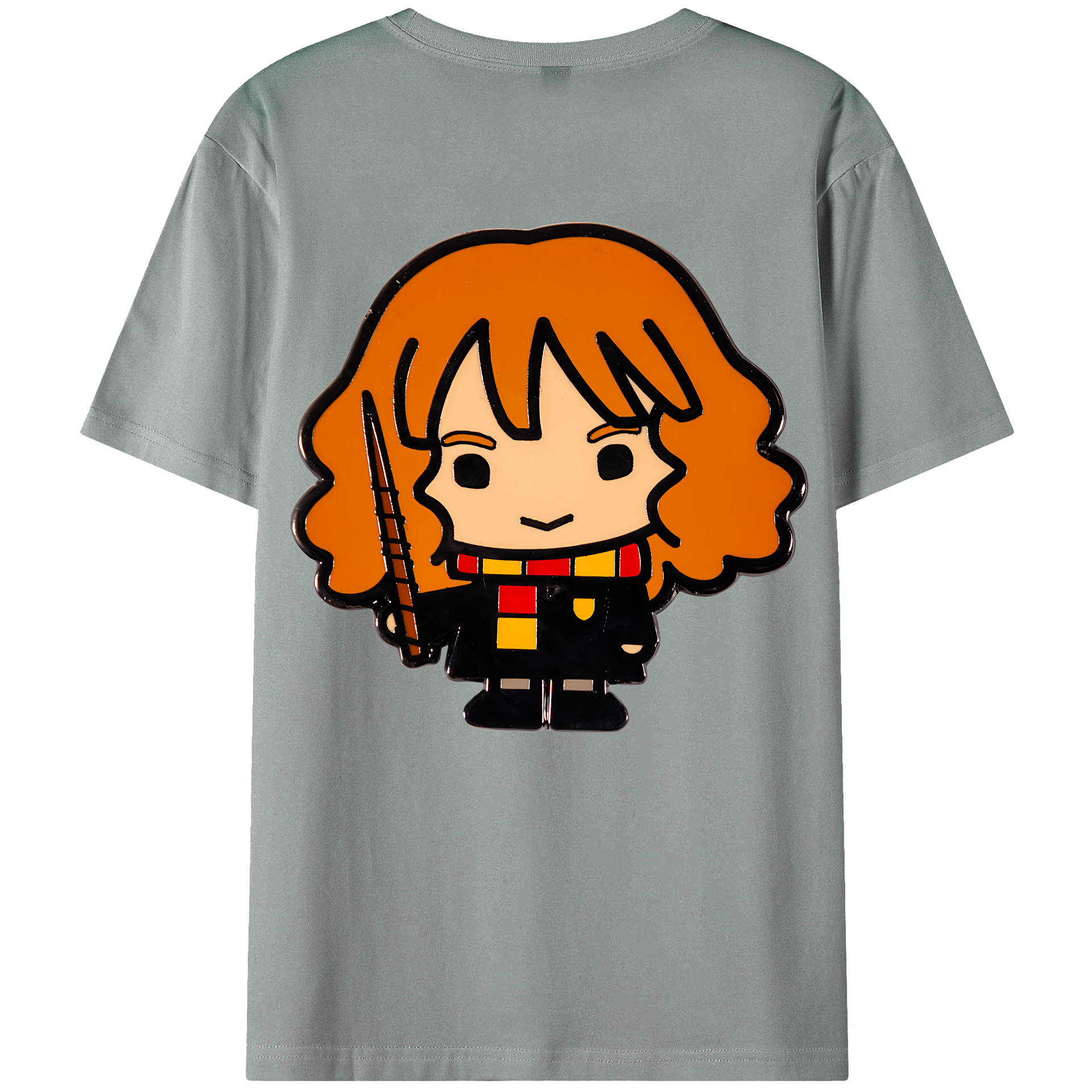 （画像用） Harry Potter ハリー・ポッターシリーズ 綿100％ メンズ半袖Tシャツ（バックプリント） 通気性